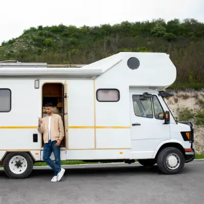 Caravans and vans transport